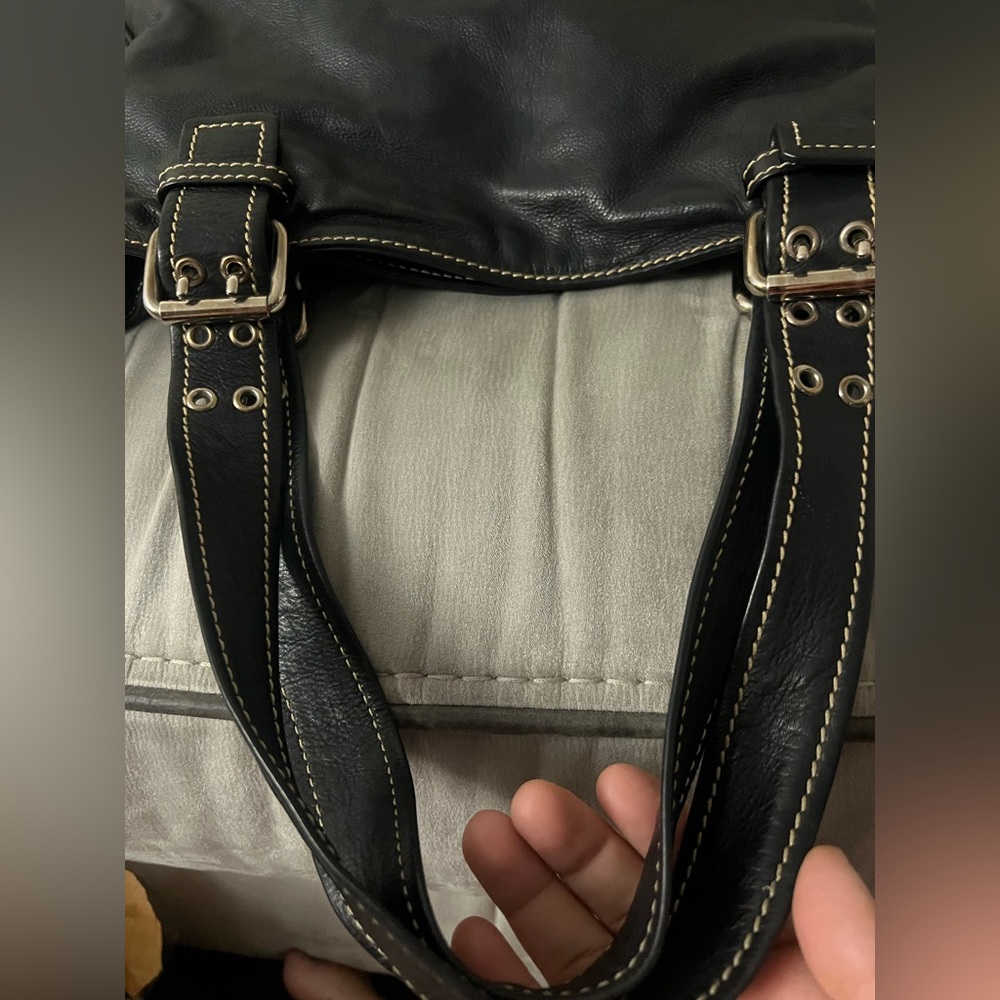 Marc Jacobs vintage hobo black leather bag - Picture 4 of 9